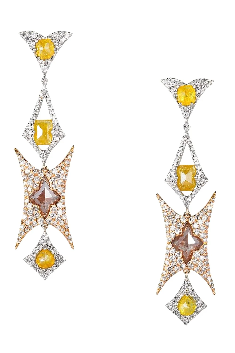 Fancy Diamond Ecclesia Earrings Fancy Diamond Ecclesia Earrings