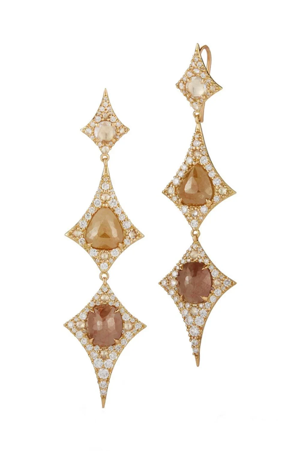 Fancy Diamond Serengeti Earrings Fancy Diamond Serengeti Earrings