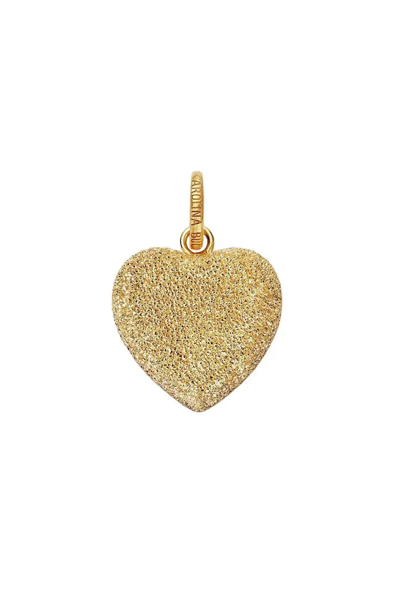 Carolina Bucci Florentine Finish Small Cuore Pendant | Image 1 Carolina Bucci Florentine Finish Small Cuore Pendant | Image 1