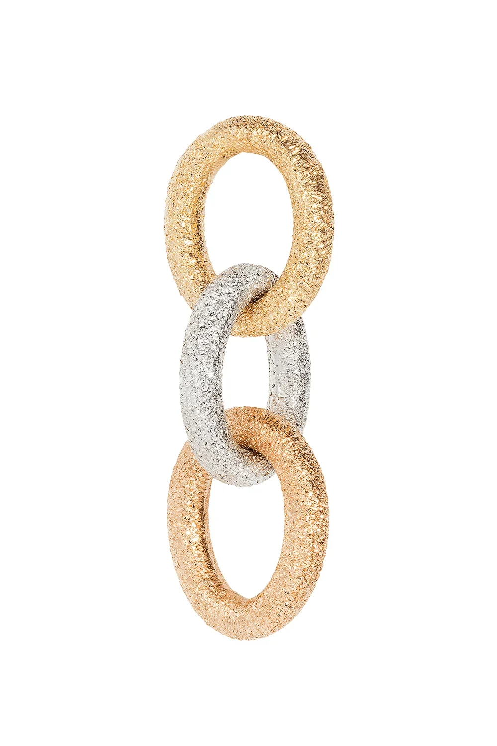 Florentine Finish Three Oval Links