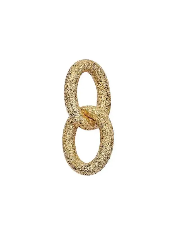 Florentine Finish Two Oval Links Florentine Finish Two Oval Links