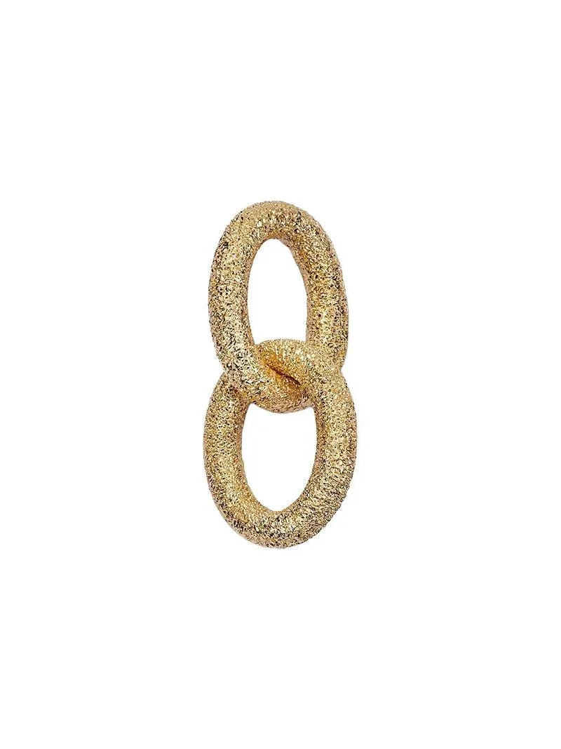 Florentine Finish Two Oval Links Florentine Finish Two Oval Links