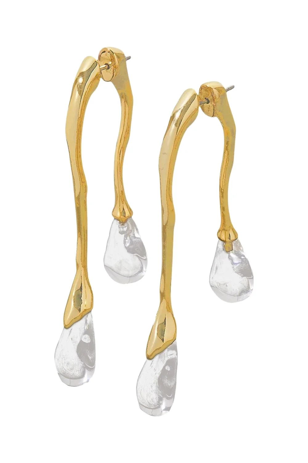 Front Back Double Drop Circle Earrings