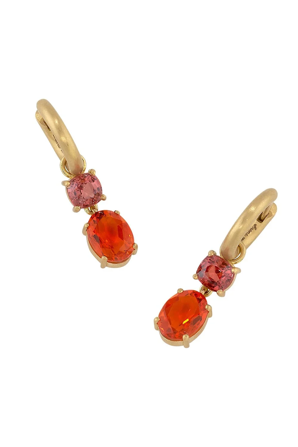 Gemmy Gem Fire Opal Huggie Earrings Gemmy Gem Fire Opal Huggie Earrings