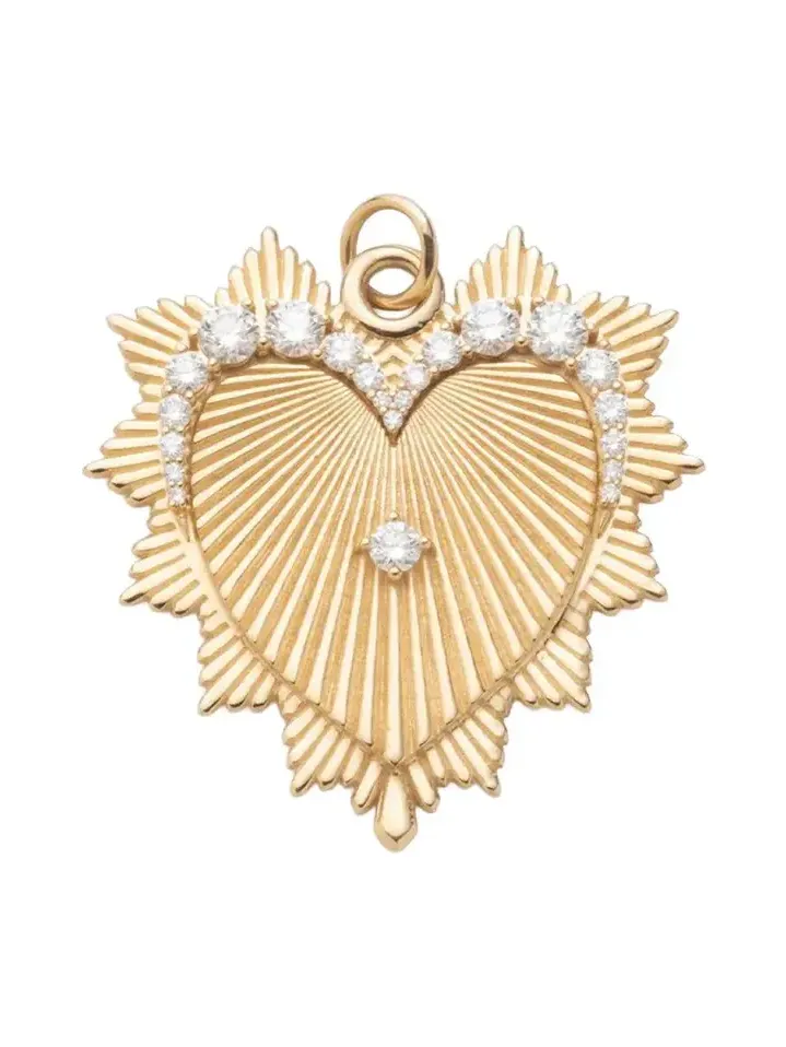 Graduated Diamond Heart Love Token