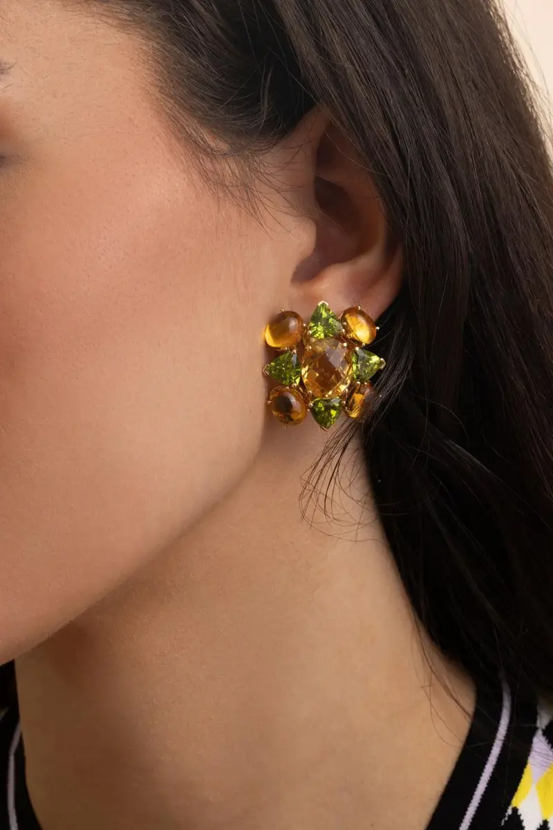 TONY DUQUETTE Green Amethyst Peridot Drop Earrings | Thumbnail 5 TONY DUQUETTE Green Amethyst Peridot Drop Earrings | Thumbnail 5