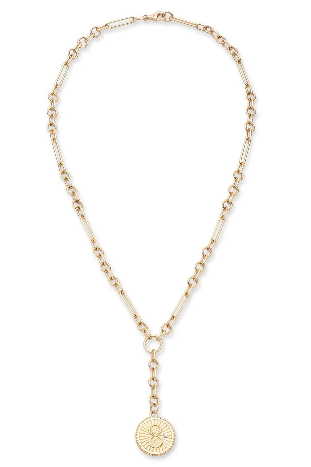 Foundrae Infinite Gratitude - Karma Small Mixed Clip Extension Necklace