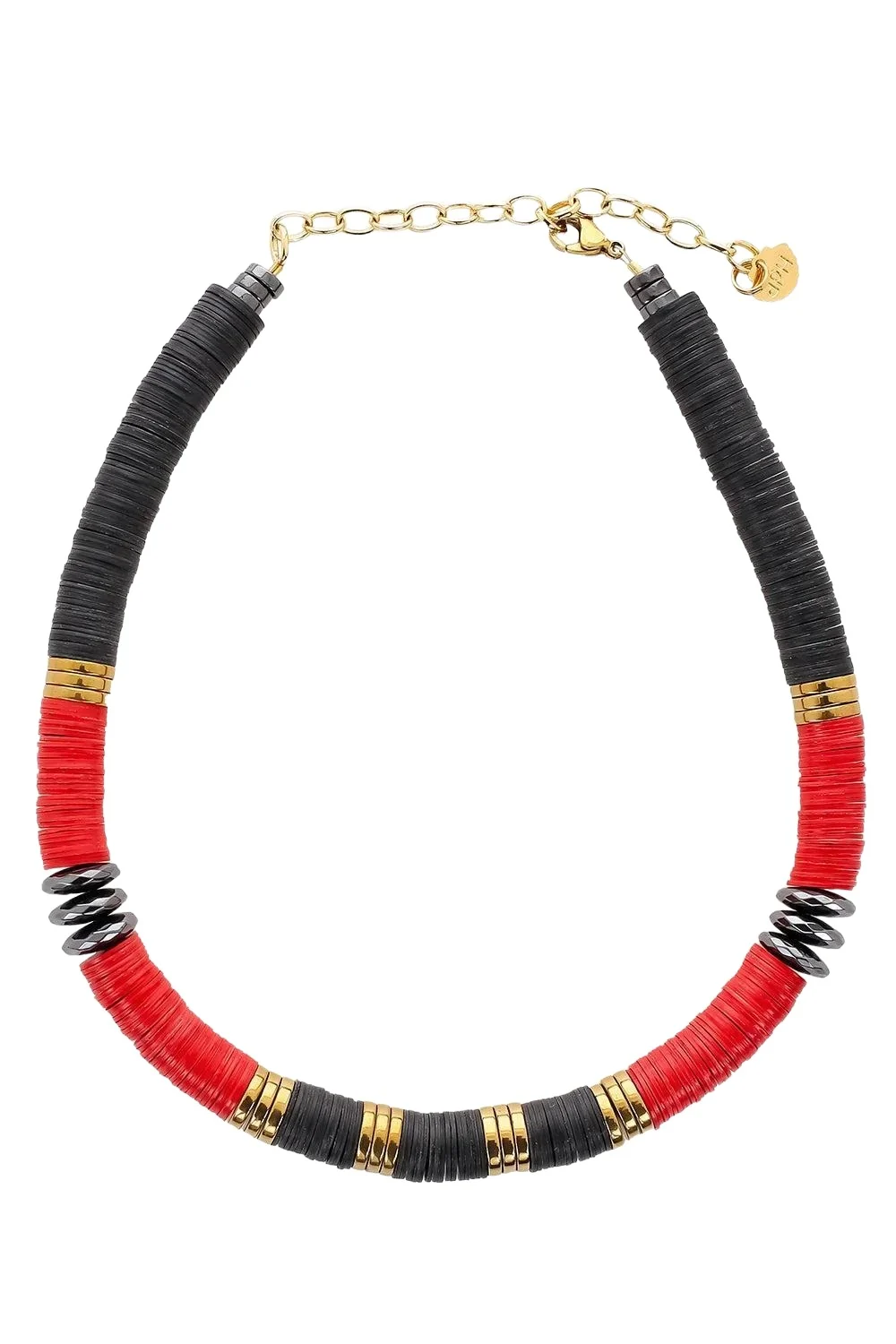 Jaipur Black Red Hematite Necklace Jaipur Black Red Hematite Necklace