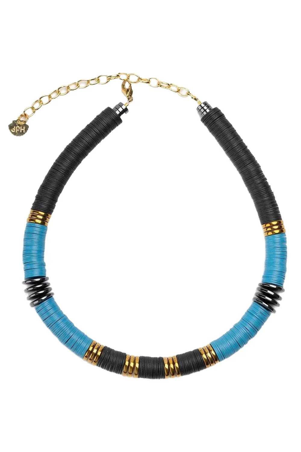 Jaipur Blue Black Ante Necklace Jaipur Blue Black Ante Necklace