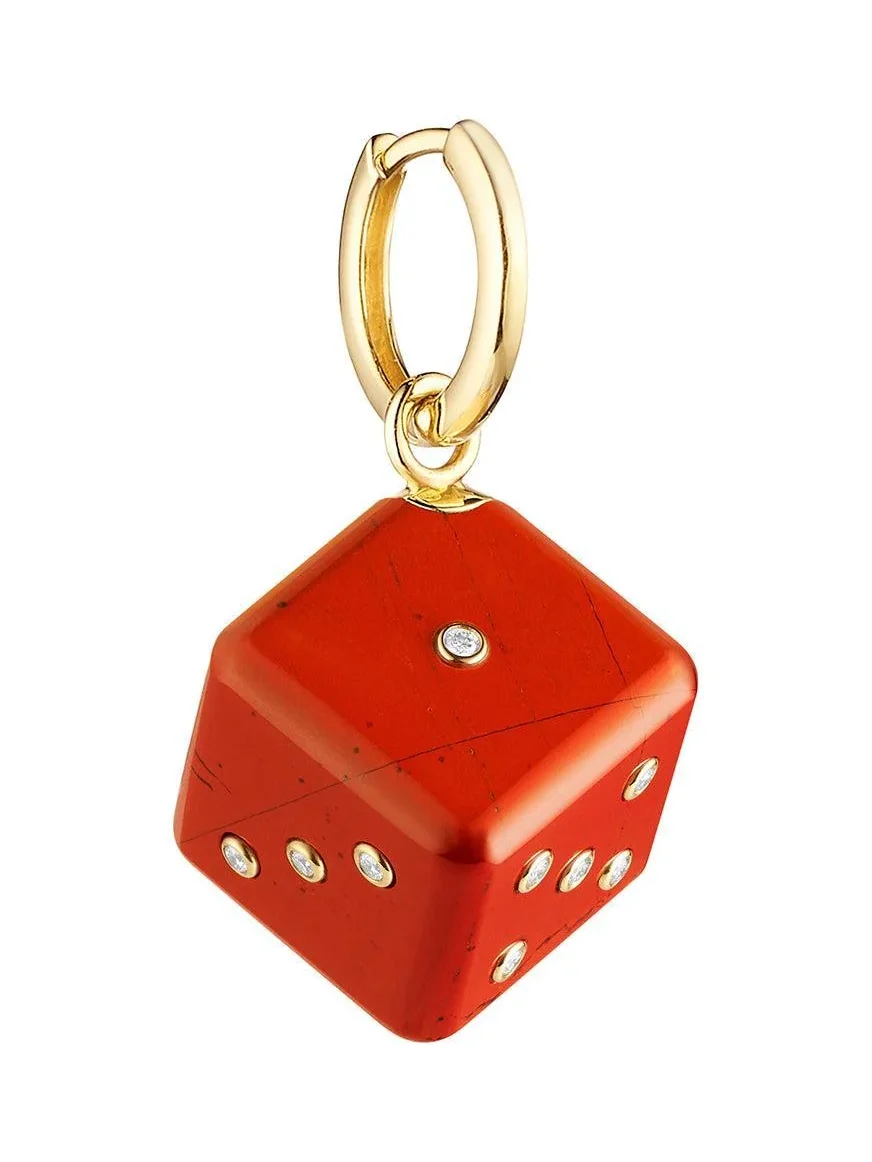 Jasper Diamond Dado Charm Jasper Diamond Dado Charm