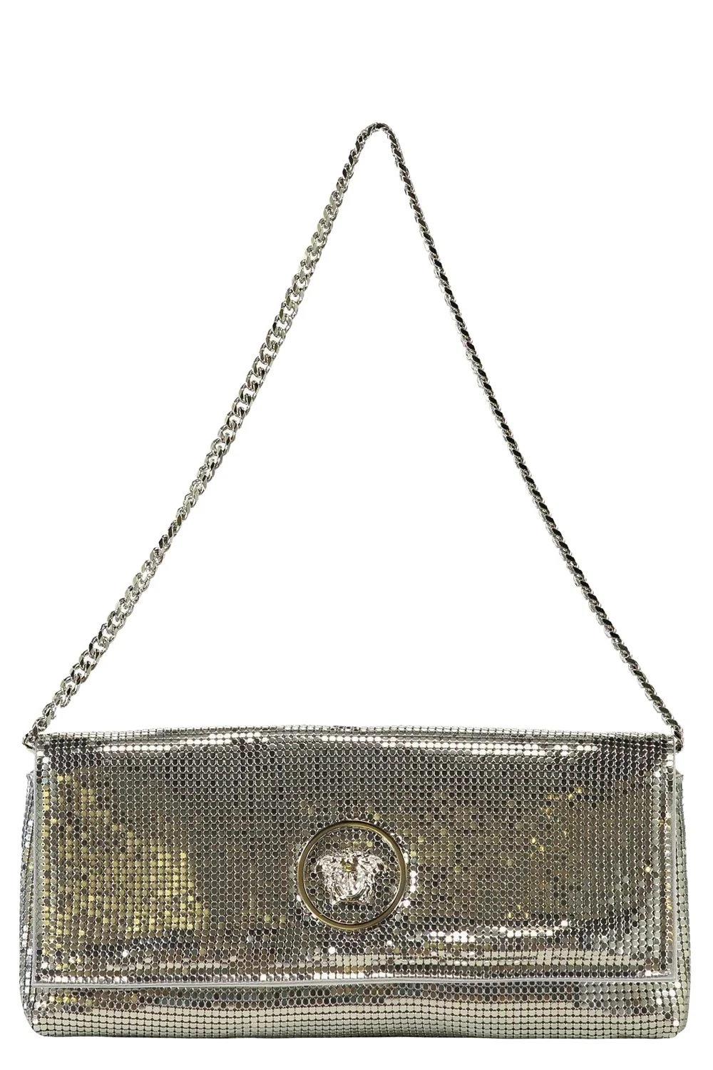 La Medusa Clutch - Silver Mesh
