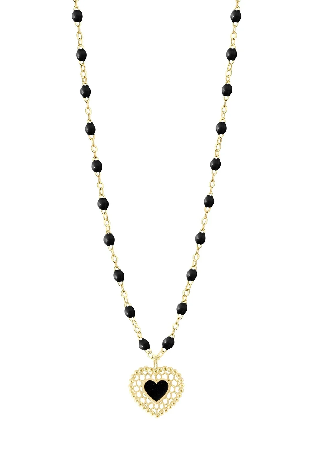 Lace Heart Necklace - 16.5in