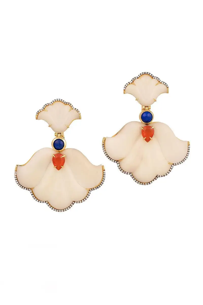 Silvia Furmanovich Lapis Opal Jarina Dervish Earrings | Image 1 Silvia Furmanovich Lapis Opal Jarina Dervish Earrings | Image 1