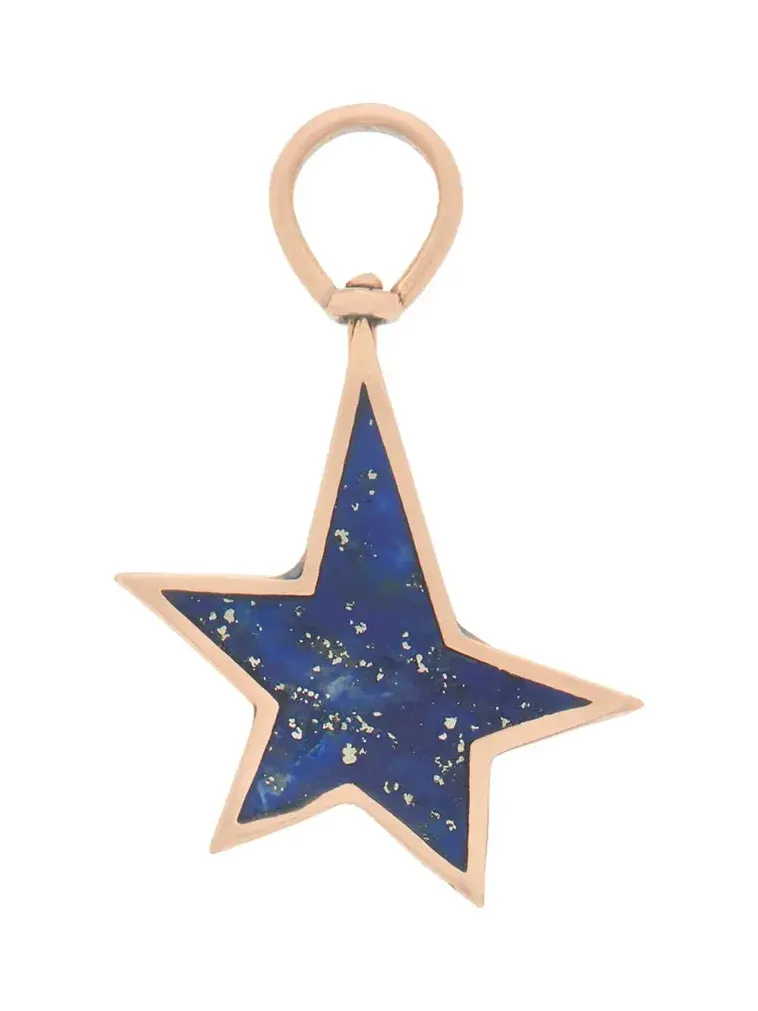 Lapis Star Charm