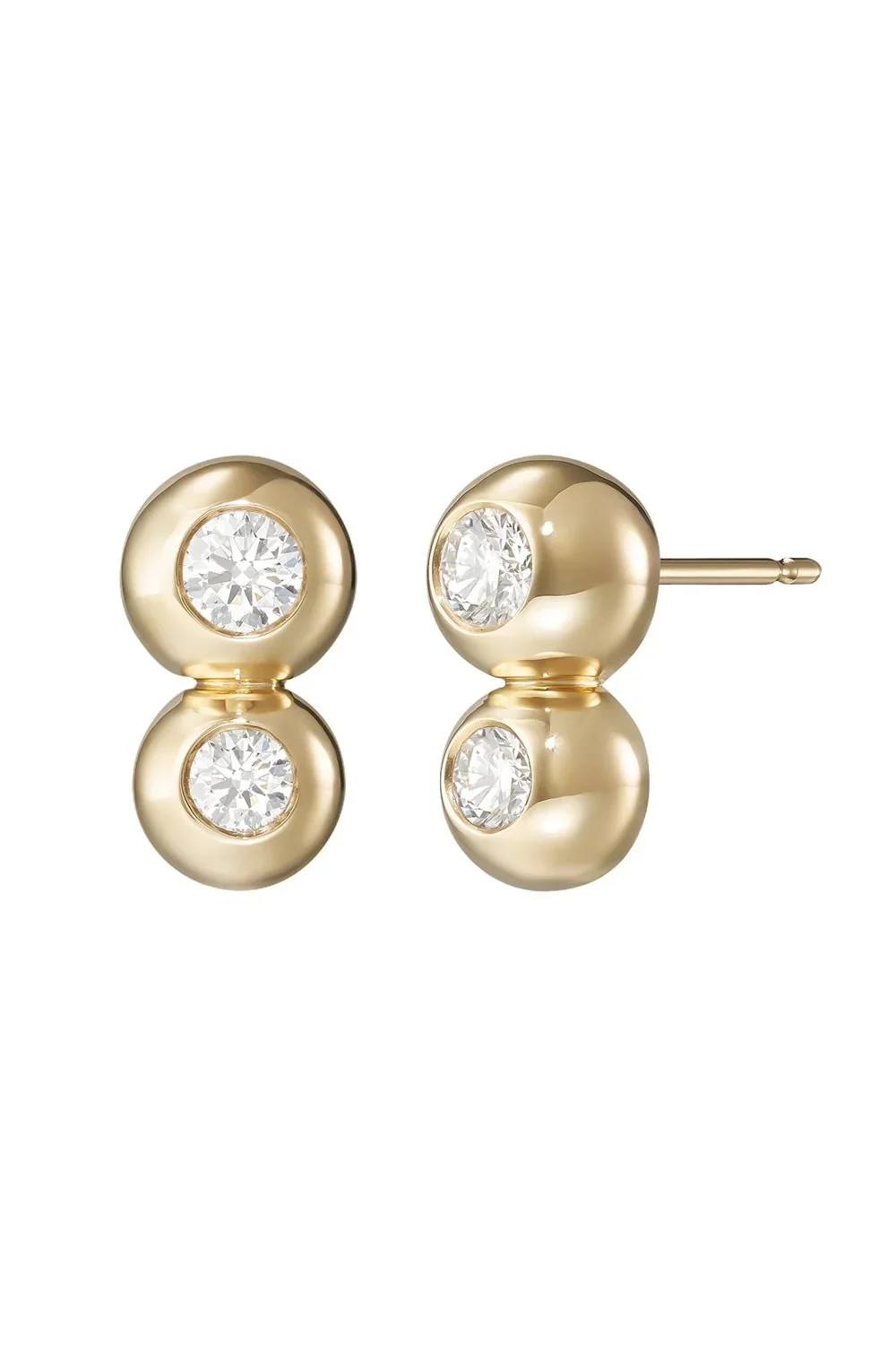 Large Audrey Double Stud Earrings Large Audrey Double Stud Earrings