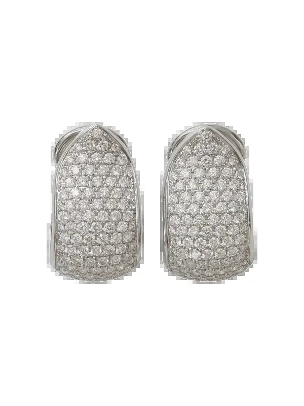 Large Diamond Hoop Earrings Large Diamond Hoop Earrings