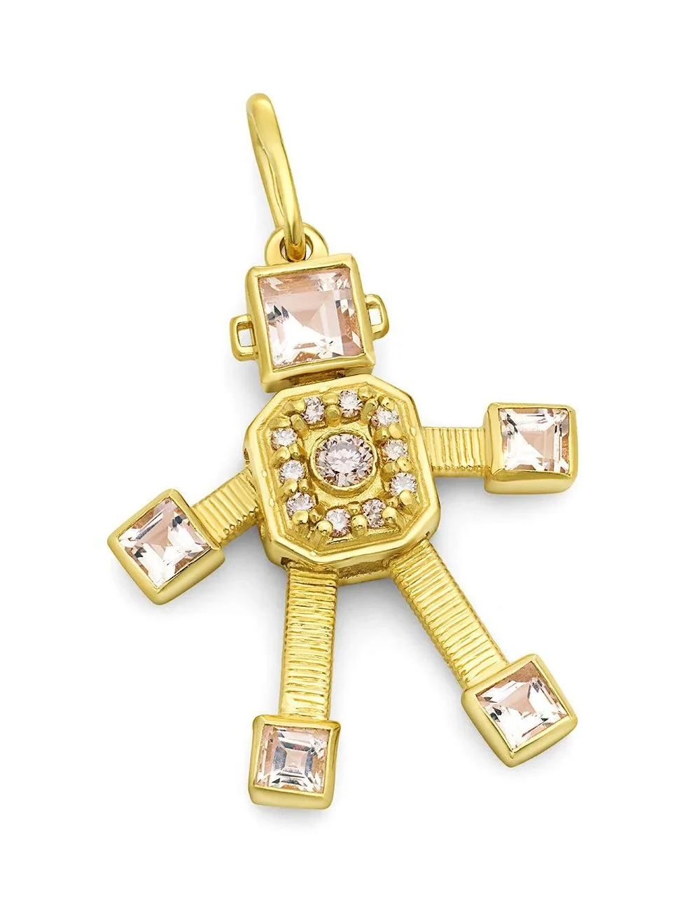Large Morganite Sogno Van Robot Pendant Large Morganite Sogno Van Robot Pendant