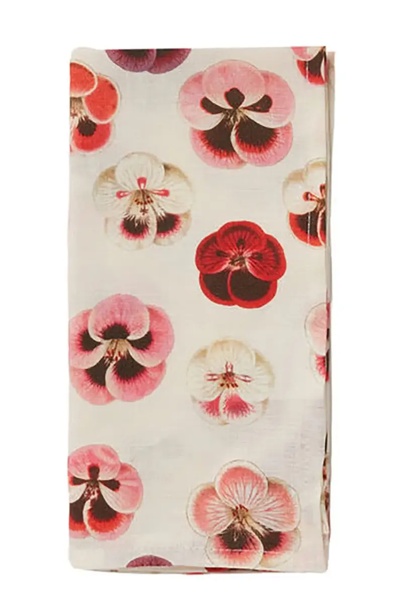 La DoubleJ Large Napkins Set Of 2 - Pansy | Thumbnail 2 La DoubleJ Large Napkins Set Of 2 - Pansy | Thumbnail 2