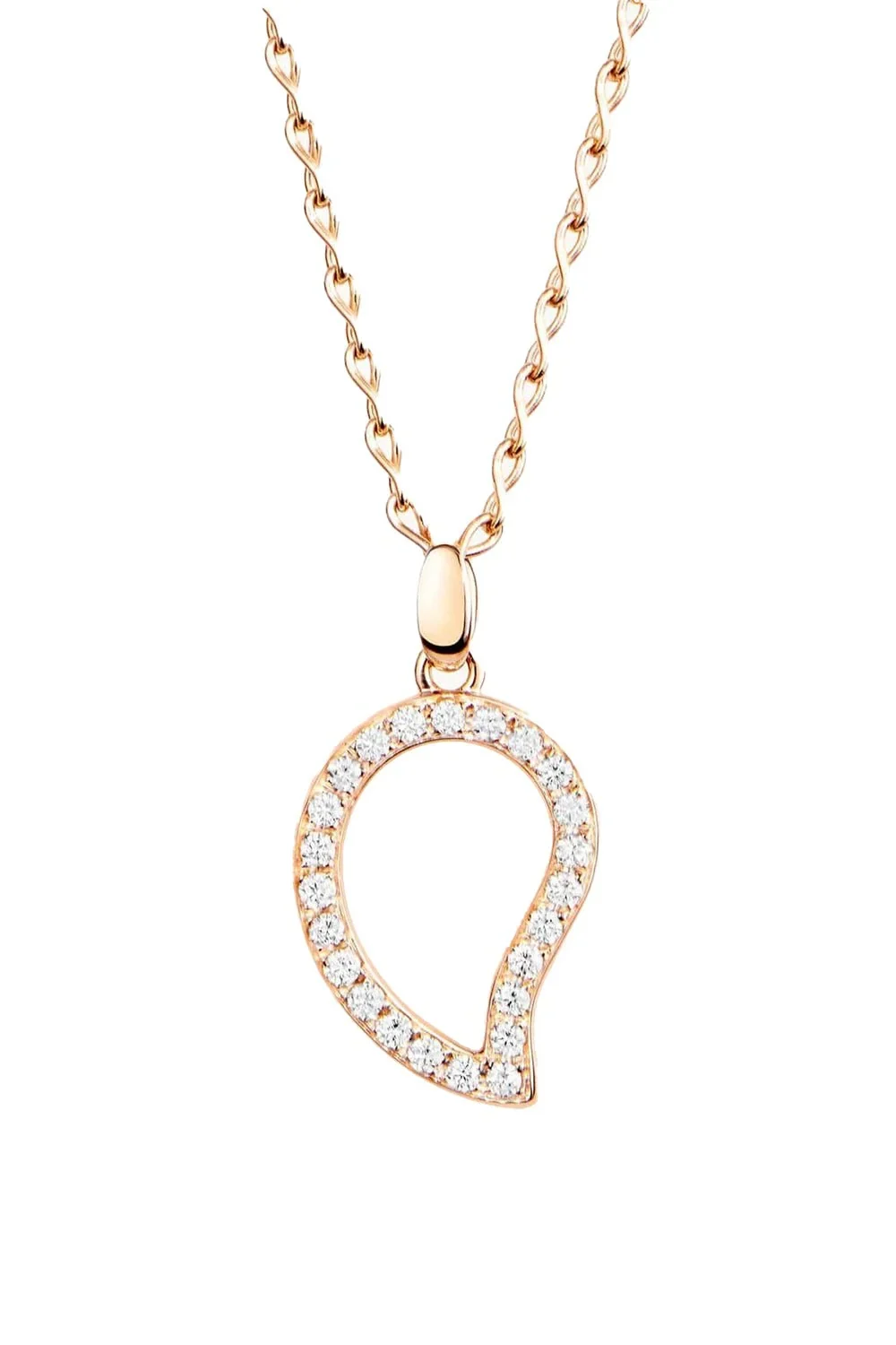 TAMARA COMOLLI Large Paveline Drop Pendant