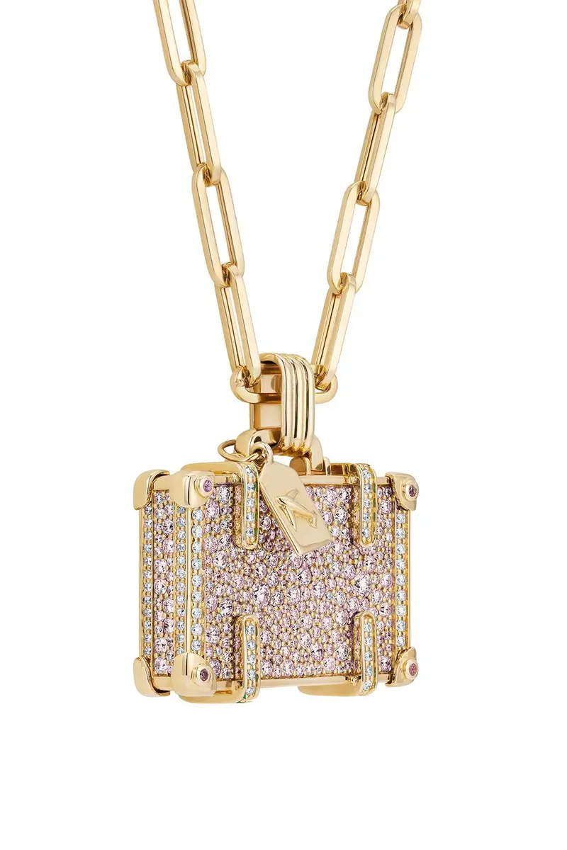 NEVERNOT Large Pink Sapphire Travel Necklace | Thumbnail 8 NEVERNOT Large Pink Sapphire Travel Necklace | Thumbnail 8