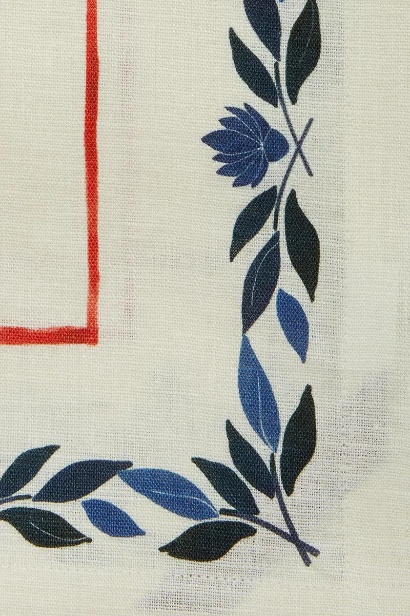 La DoubleJ Large Tablecloth - Wildbird Placee Blue | Thumbnail 3 La DoubleJ Large Tablecloth - Wildbird Placee Blue | Thumbnail 3