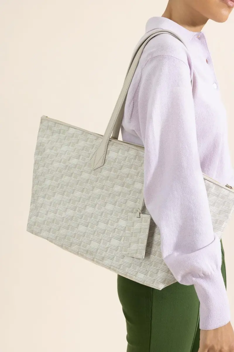 MOREAU Louis Moreau Vogue Travel Tote - Cream Natural | Thumbnail 2 MOREAU Louis Moreau Vogue Travel Tote - Cream Natural | Thumbnail 2