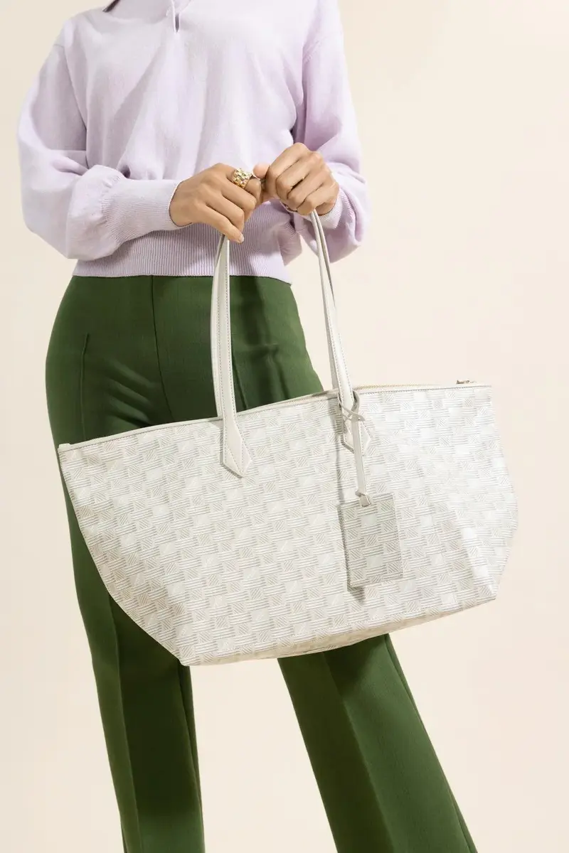 MOREAU Louis Moreau Vogue Travel Tote - Cream Natural | Thumbnail 3 MOREAU Louis Moreau Vogue Travel Tote - Cream Natural | Thumbnail 3