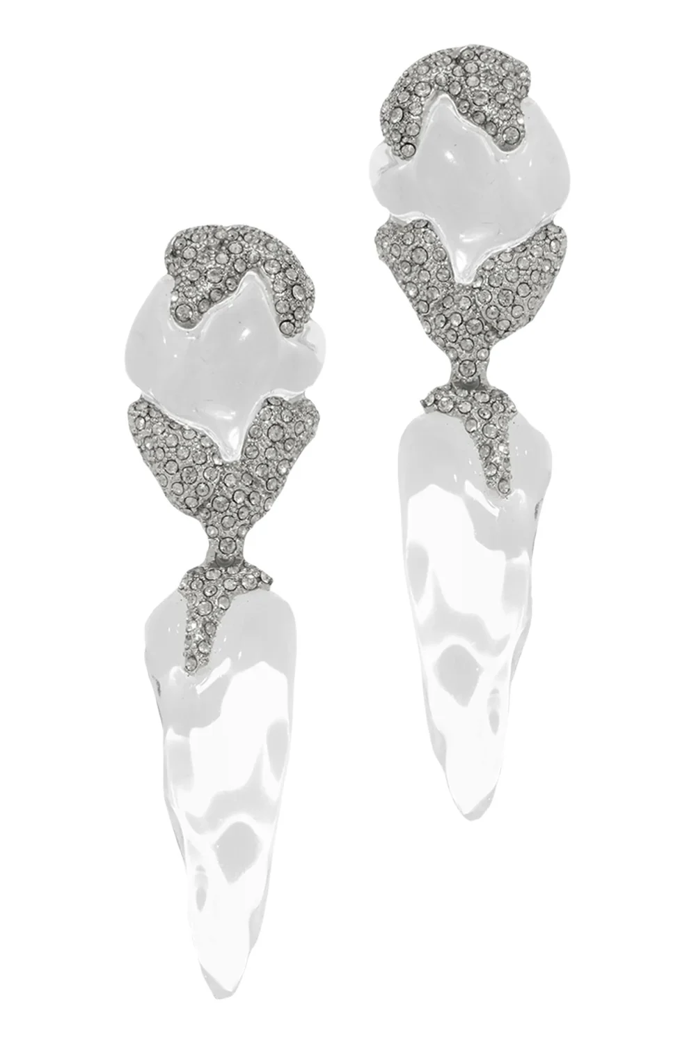 Lucite Silverlake Post Drop Earrings