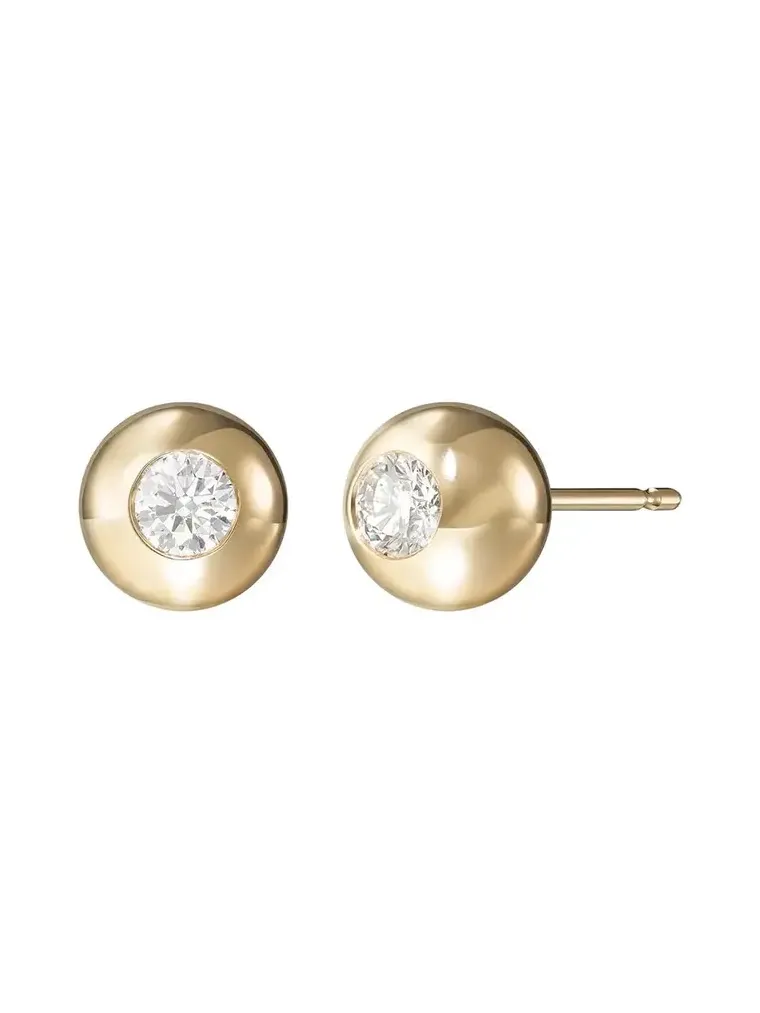 Medium Audrey Diamond Stud Earrings Medium Audrey Diamond Stud Earrings