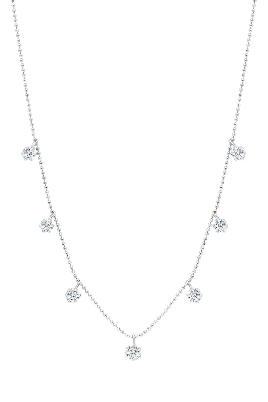 Medium Floating Diamond Necklace