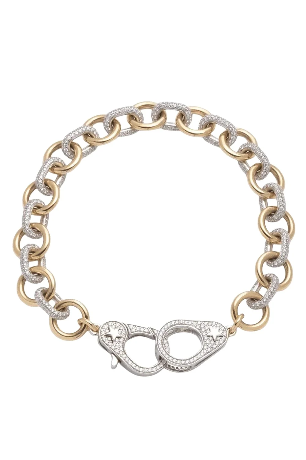 Foundrae Medium Mix Pave Diamond Bracelet