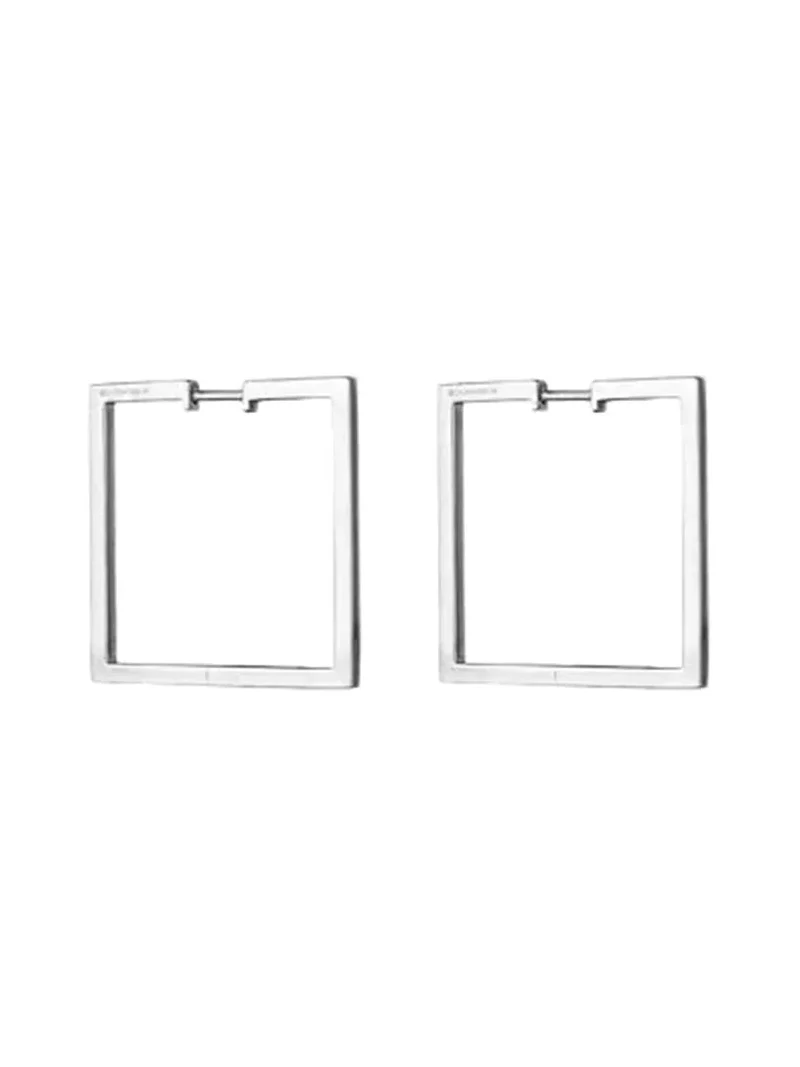 CADAR Medium Square Foundation Hoop Earrings