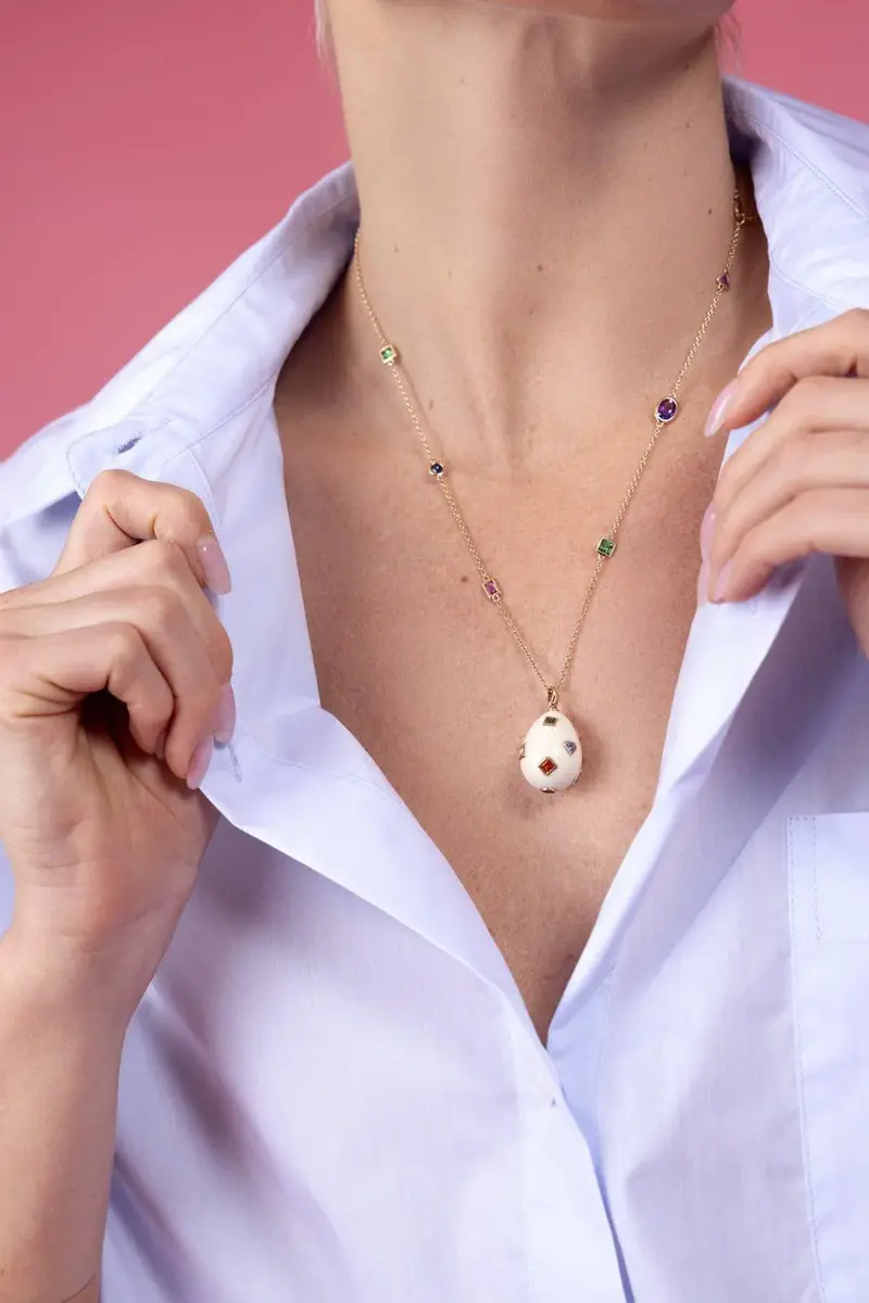 BIBI VAN DER VELDEN Multi Sapphire Pop Art Necklace | Thumbnail 2