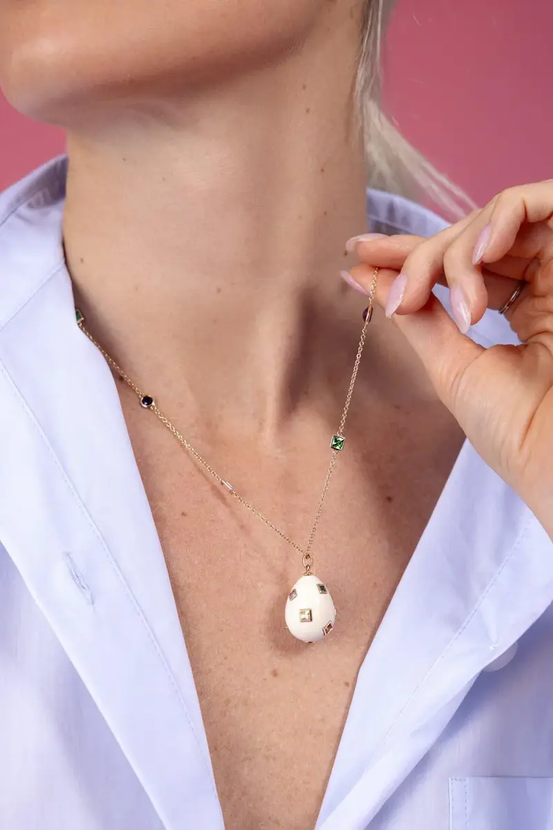 BIBI VAN DER VELDEN Multi Sapphire Pop Art Necklace | Thumbnail 3