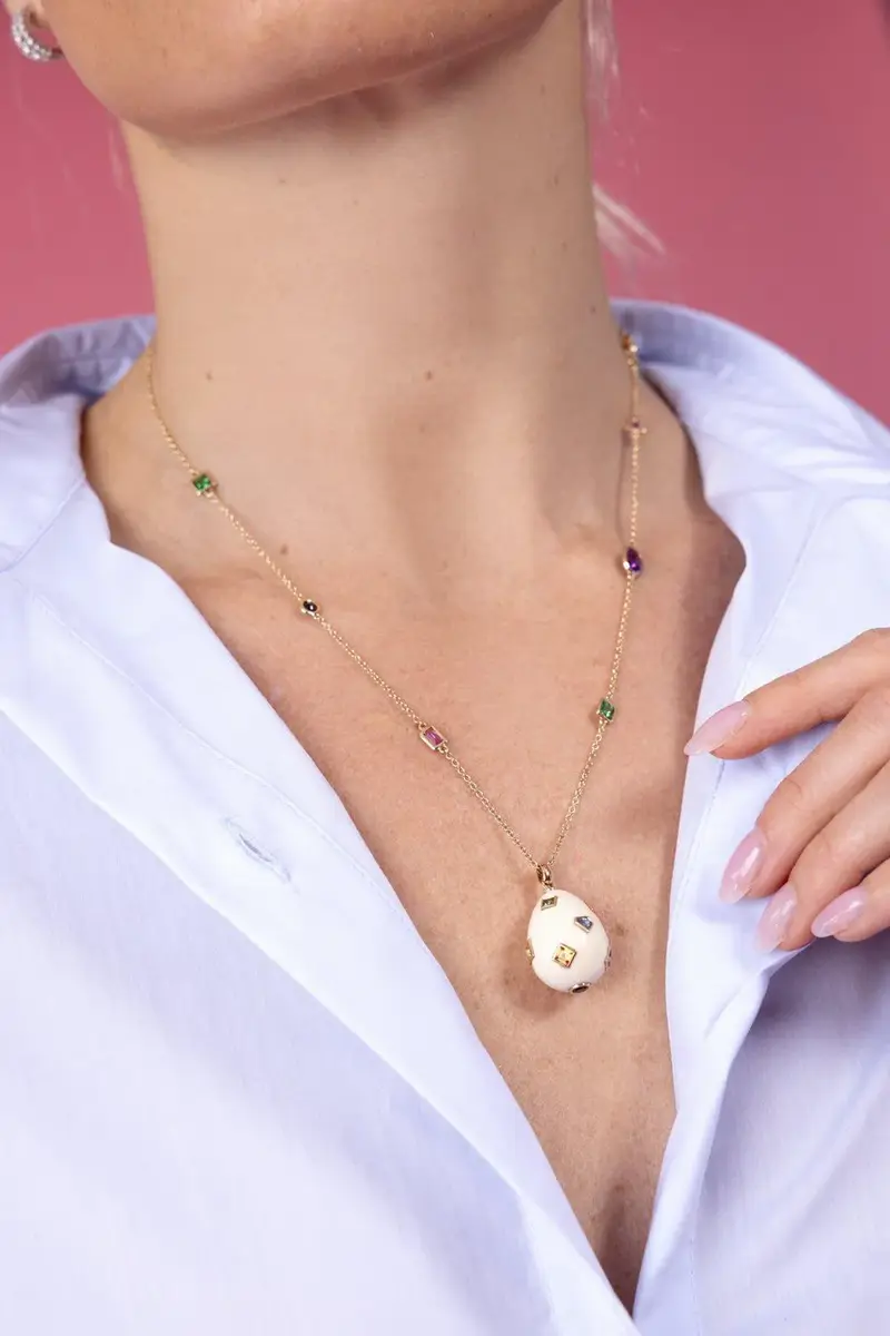 BIBI VAN DER VELDEN Multi Sapphire Pop Art Necklace | Thumbnail 4