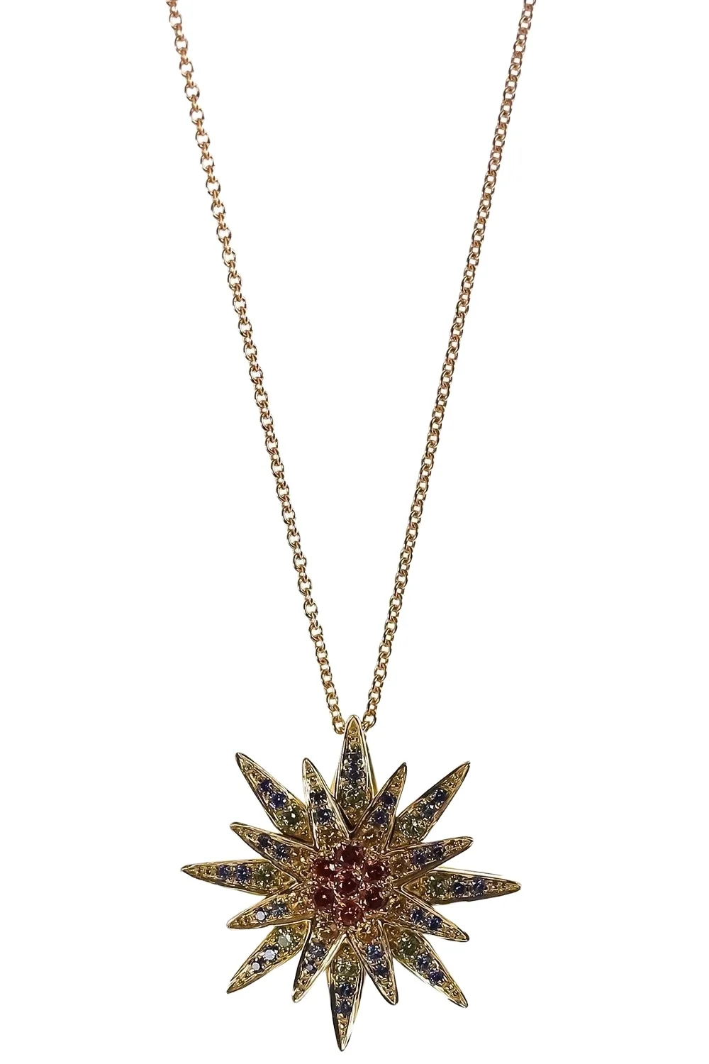 Multi Sapphire Star Necklace Multi Sapphire Star Necklace