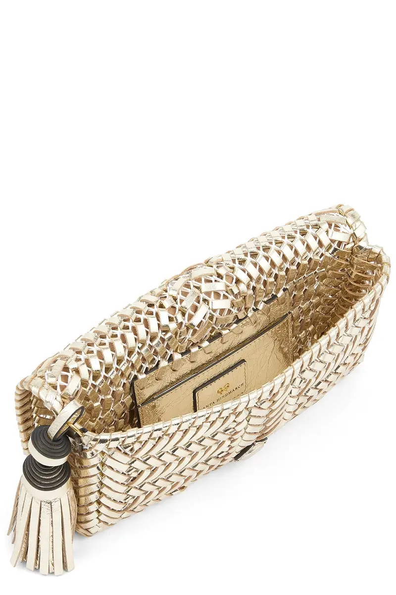 Anya Hindmarch Neeson Tassel Clutch - Platino | Thumbnail 4