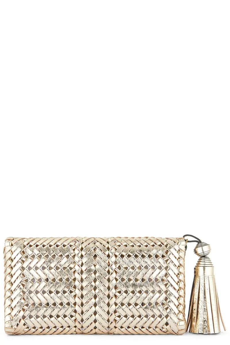 Anya Hindmarch Neeson Tassel Clutch - Platino | Thumbnail 6