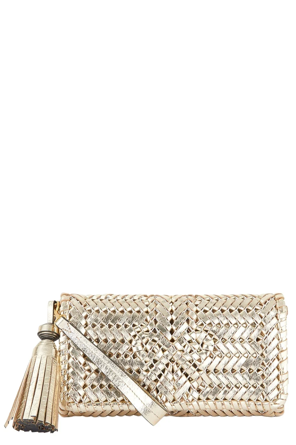 Neeson Tassel Clutch - Platino