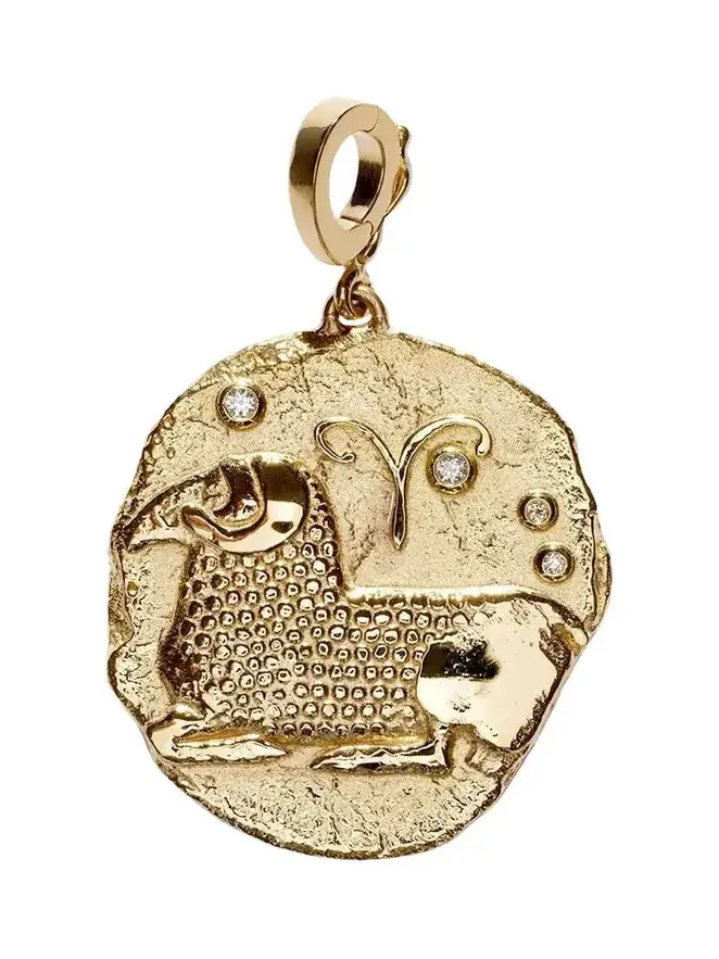 Of The Stars Large Aries Charm