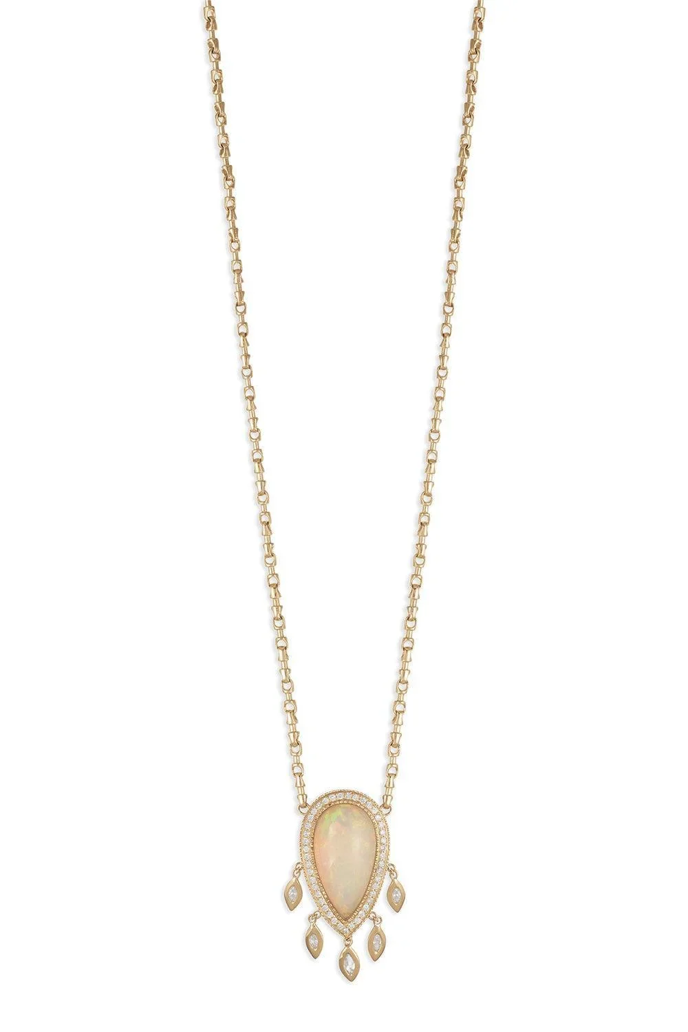 Opal Teardrop Necklace