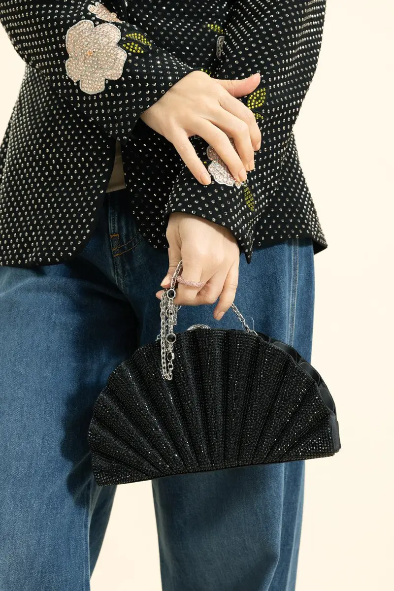 Judith Leiber Origami Fan Fullbead Clutch | Thumbnail 2