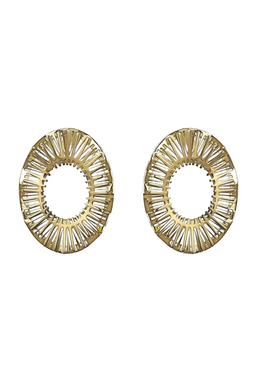 Oval Medium Explosion Earrings Oval Medium Explosion Earrings