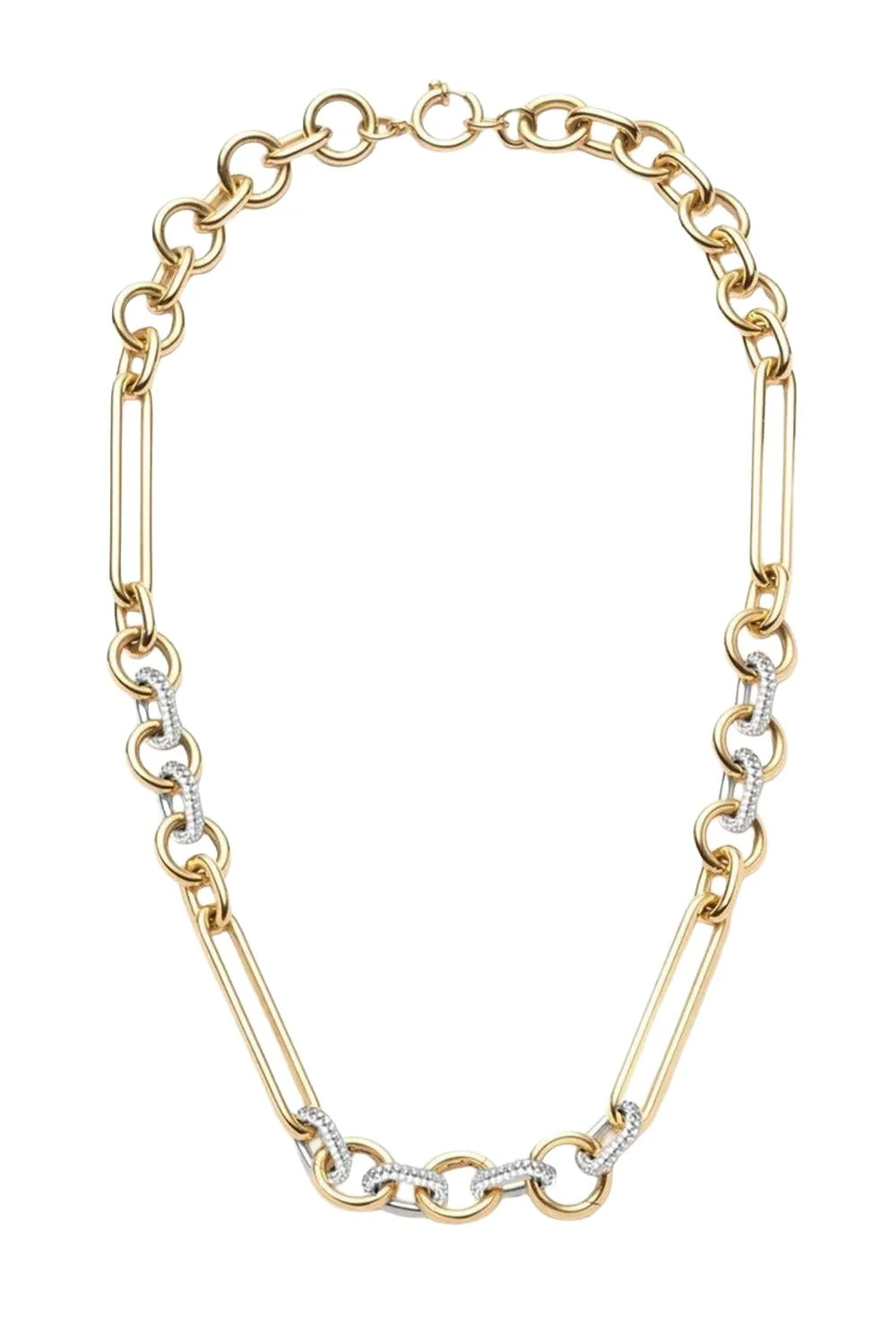 Oversized Mixed Clip Chain Necklace Oversized Mixed Clip Chain Necklace