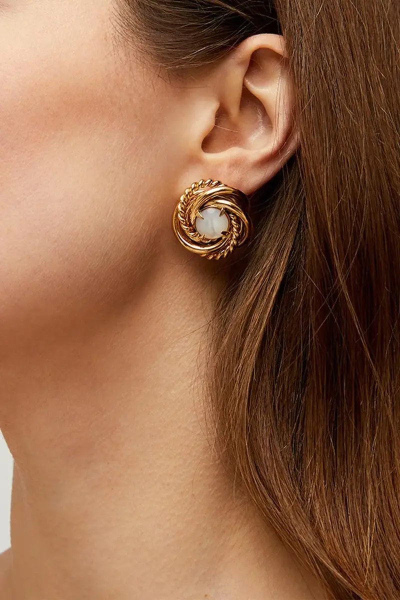 Gas Bijoux Pearl Atika Stud Earrings | Thumbnail 2