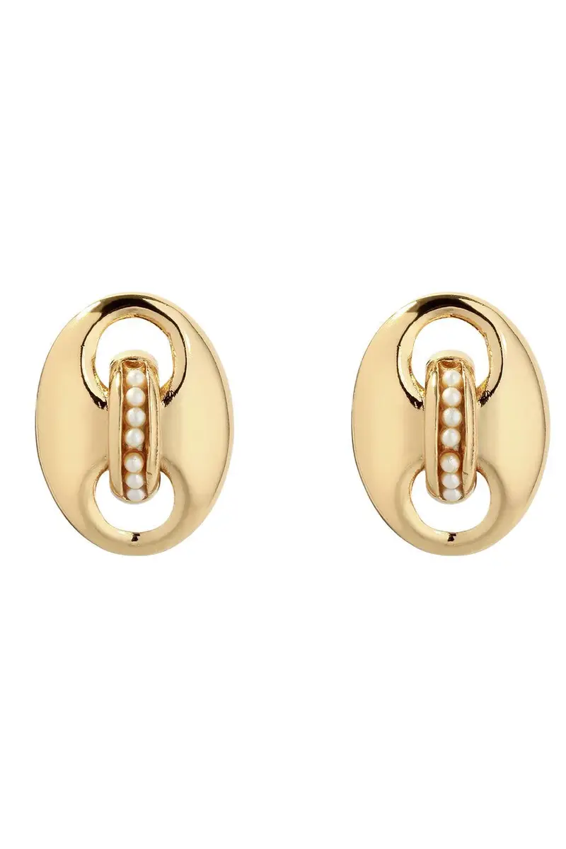 Gas Bijoux Pearl Mini Cophea Stud Earrings | Image 1 Gas Bijoux Pearl Mini Cophea Stud Earrings | Image 1