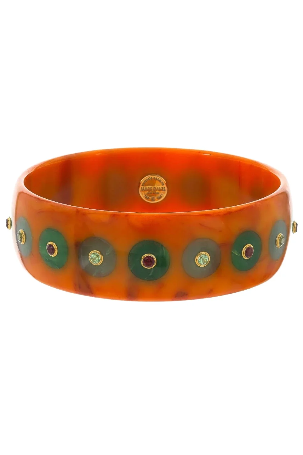 Peridot Citrine Orange Bakelite Bangle Peridot Citrine Orange Bakelite Bangle