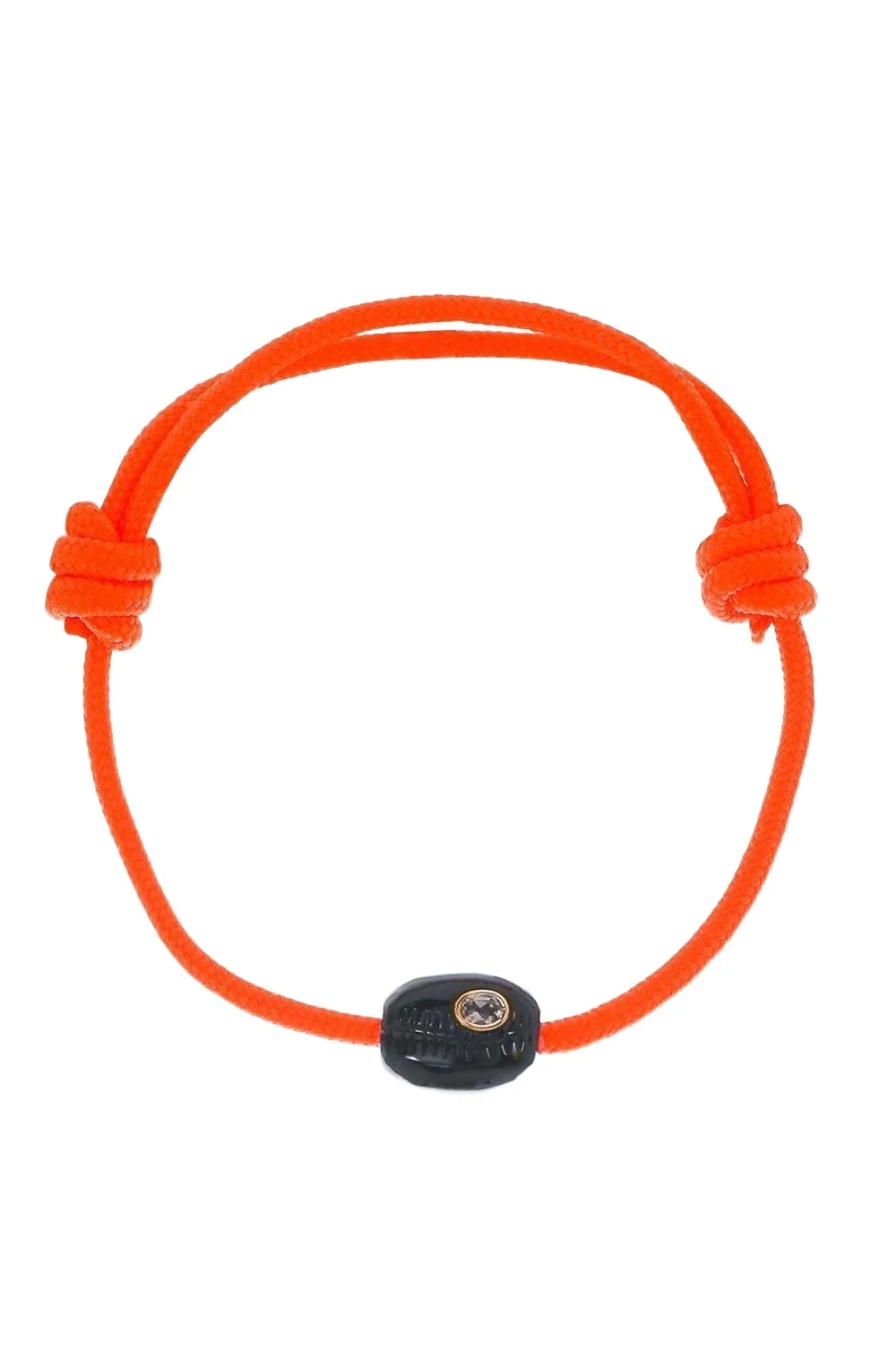 Petite Onyx Cowrie Sillimanite Orange Bracelet Petite Onyx Cowrie Sillimanite Orange Bracelet