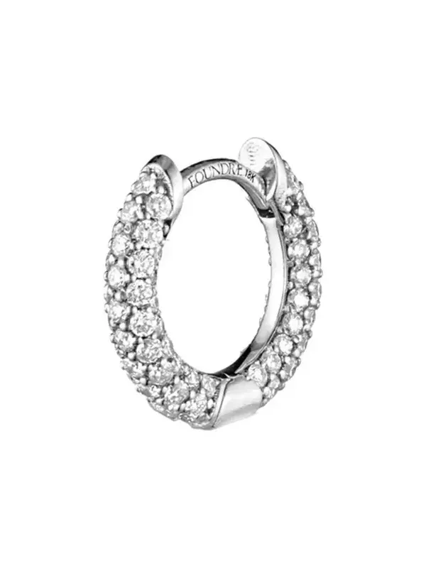 Petite Pave Chubby Hoop Earring Petite Pave Chubby Hoop Earring