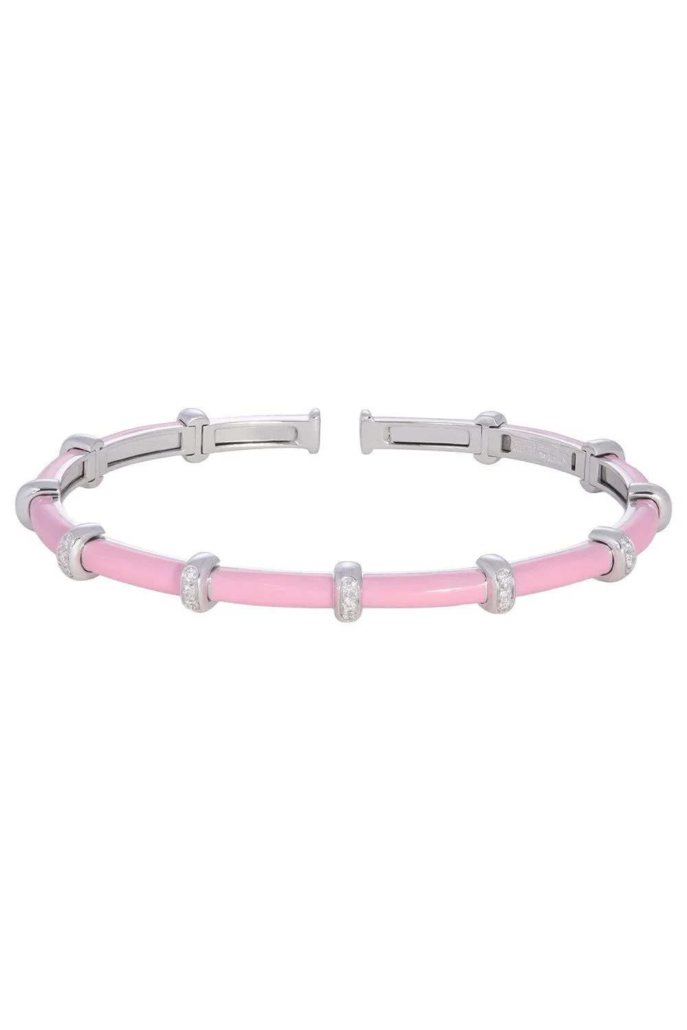 SIDNEY GARBER Pink Carly Bracelet - White Gold